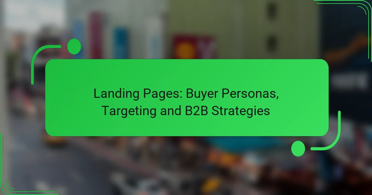 Landing Pages: Buyer Personas, Targeting and B2B Strategies