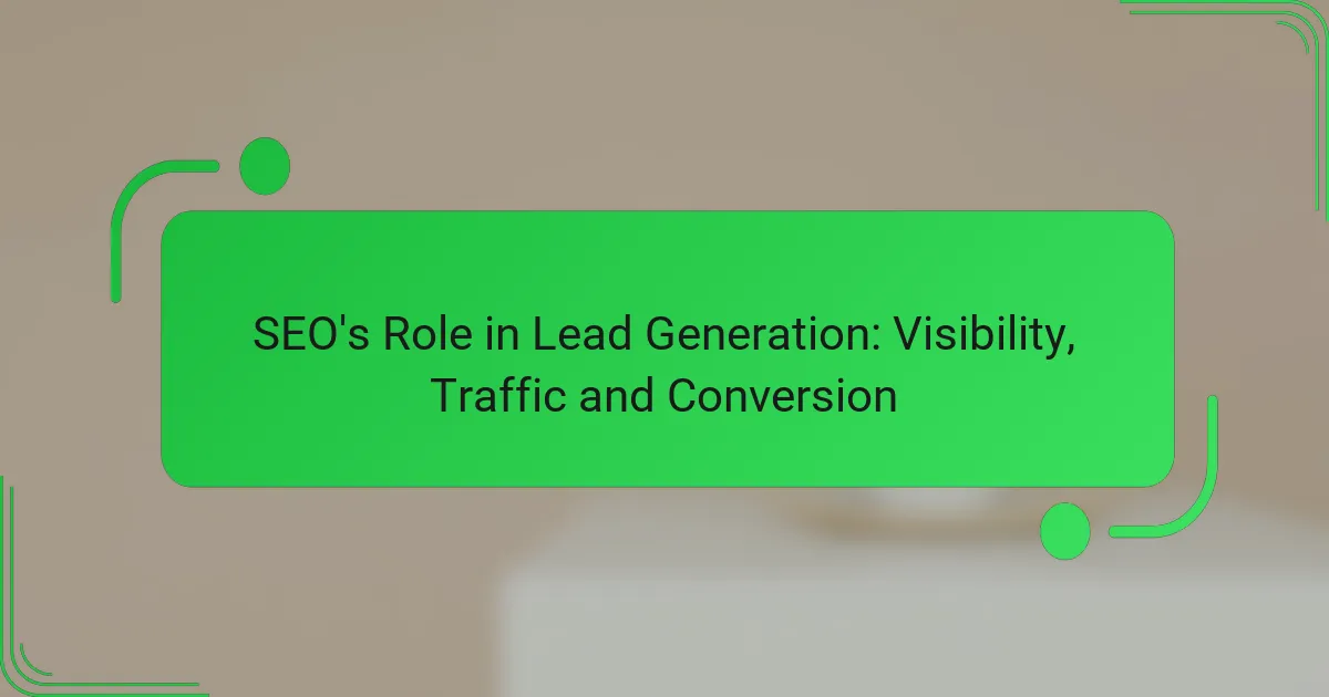 SEO’s Role in Lead Generation: Visibility, Traffic and Conversion