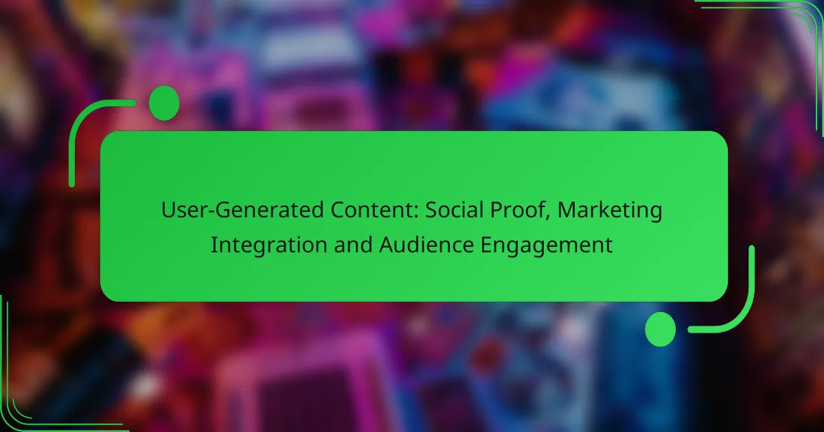 User-Generated Content: Social Proof, Marketing Integration and Audience Engagement